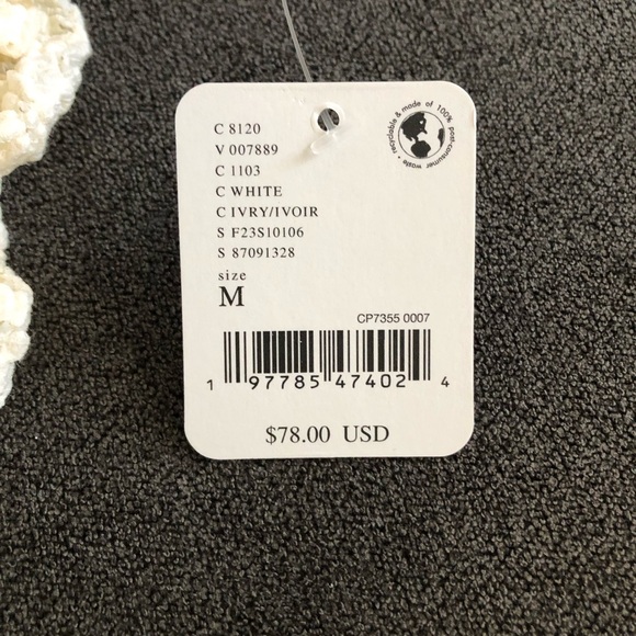 Free People Ona Ruched Convertible Miniskirt Cream Medium - Picture 12 of 13